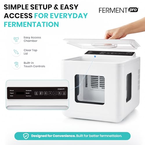Image of 12.8L Smart Yogurt Maker Machine & Fermentation Kit, Kombucha, Kimchi, Natto, tempeh, Sourdough Maker, Temp Control 50-115F, Timer 1 Hr -30 Day, Post-Ferment Cooling