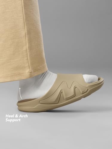 Image of The Souled Store Slides 2.0: Men and Boys Slip On Sliders Streetwear High Density EVA Cushioned EVA Sole Durable Outsole Slip On Construction Lightweight and Arch Support