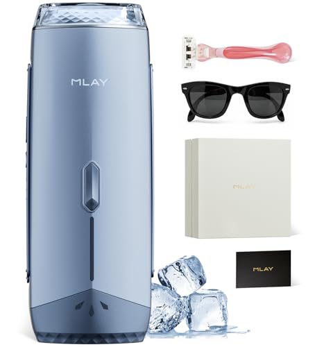 Depilador a Laser IPL Portátil MLAY T18 com Resfriamento, Aprovado pela ANVISA, Indolor, Remoção de Pelos, Depilação a Laser em Casa para Corpo e Axilas, Depilador Feminino e Unissex, Bivolt