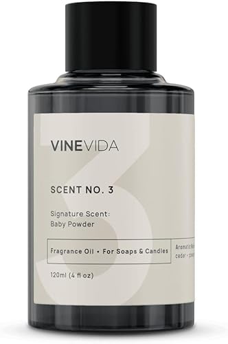 Miniatura 205 de VINEVIDA [4 onzas] Aceite de fragancia de madera de teca de caoba para fabricación de velas y fabricación de jabón, aromas de velas prémium para