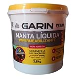 Manta Líquida Cinza Impermeabilizante p/Lajes, Paredes e Telhados Garin Vedac 3,6 Kg