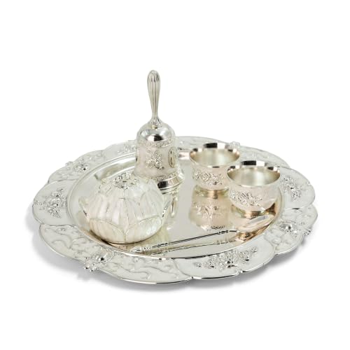 Best Navratri Home Decoration Items (2026) 44 Birch & Co. 6-Piece Decorative Pooja Thali Set with Lotus Incense...