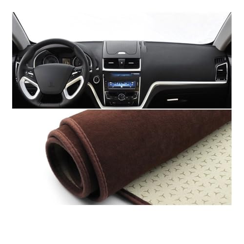 Tapis tableau de bord Geely Emgrand 2009-2016 marron protection UV LHD