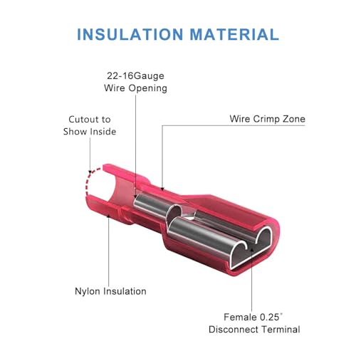 Conector de pala totalmente aislado macho hembra terminal plano contra cortocircuitos 5