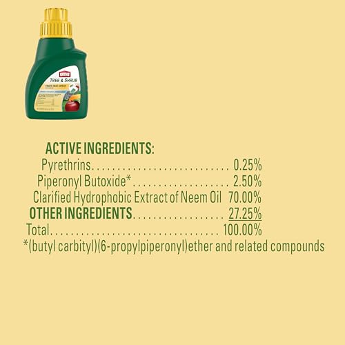 Image of Ortho Tree & Shrub Fruit Tree Spray Concentrate - Combination Bug Killer and Fungicide for Plants, Pest Control Concentrate, 16 fl. oz.