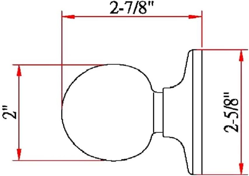 Design House 783191 Ball Dummy Door Knob Polished Brass