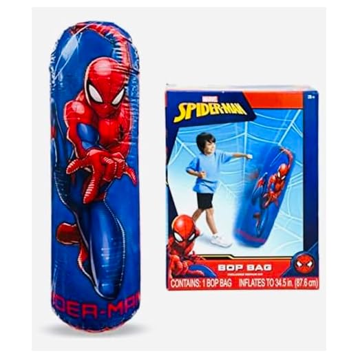 Marvel Spiderman Kids Inflatable Punching Bop Bag Exercise Toy