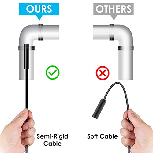 Borescopes telescopische endoscoop inspectiecamera, 5,5 mm USB 3 in 1 semi-rigide waterdichte IP67 slangborescope, met 6… - Image 7