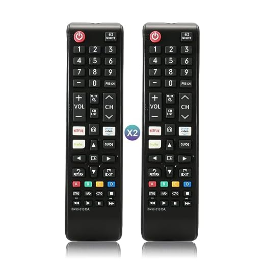 (Pacote com 2) substituição de controle remoto para TV Samsung, controle remoto Samsung para Smart TV, adequado para TVs Samsung LED LCD Ultra 3D 4K, controle remoto universal Samsung BN59-01315A com