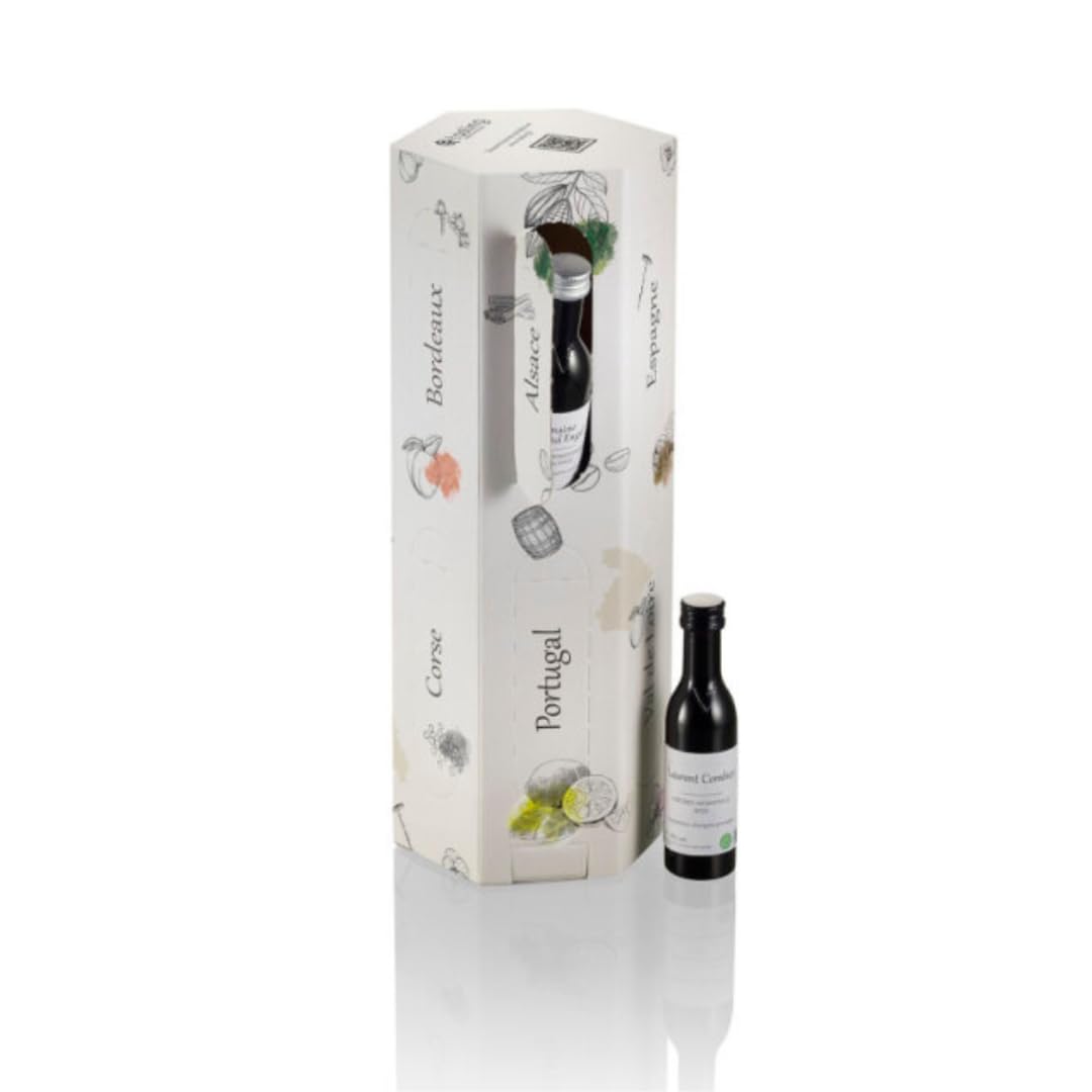 Geschenkbox für Männer/Frauen - 12 Weine aus Frankreich/Europa - Verkostung Rotwein/Weißwein/Rosé - Gourmet- und Genuss-Geschenkbox - 12 x 40 ml