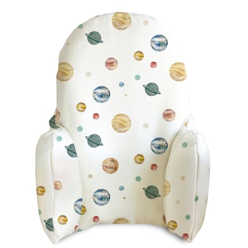 Image of Yeah Baby Goods Wipeable Cushion Cover (Among the Stars) - Compatible with the IKEA Antilop Highchair - Soft, Waterproof Baby High Chair Pillow Cover