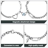 Zoom IMG-2 gonztel 2pcs braccialetti magnetici coppia Zoom IMG-2 gonztel 2pcs braccialetti magnetici coppia