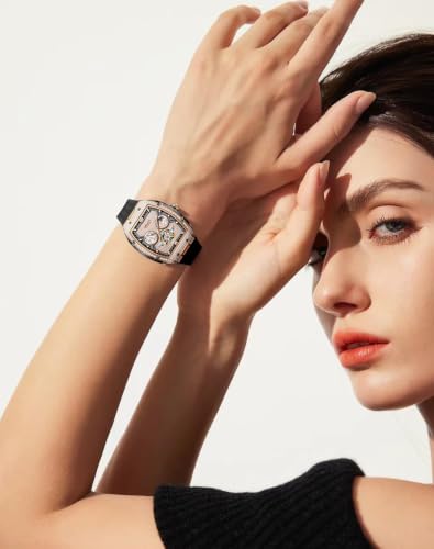 Image of OLEVS Automatic Watches for Women Self Winding Luxury Diamond Ladies Watch | Women's Gold Mechanical Wrist Watch, Date Waterproof, Original Import Dress Gift,Reloj Para Mujer