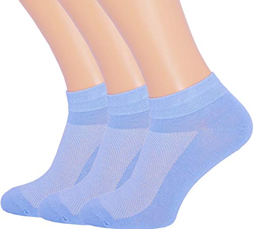Image of RONDO 3 Pack Thin Ankle Socks - Unisex Ultra Thin Breathable Athletic Socks - Low Cut Running Ankle Socks - Thin Cotton Socks