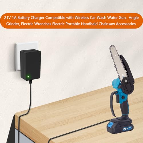 21V Mini Chainsaw Power Tools Lithium Battery Charger, for Aker Saker Seyvum O-Conn Chainsaw Cordless Tools Battery Adapters