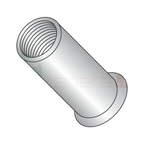 8-32 (Max Grip .080) Small Flange Threaded Inserts / 303 Stainless Steel/Non-Ribbed (Carton: 1,000 pcs)