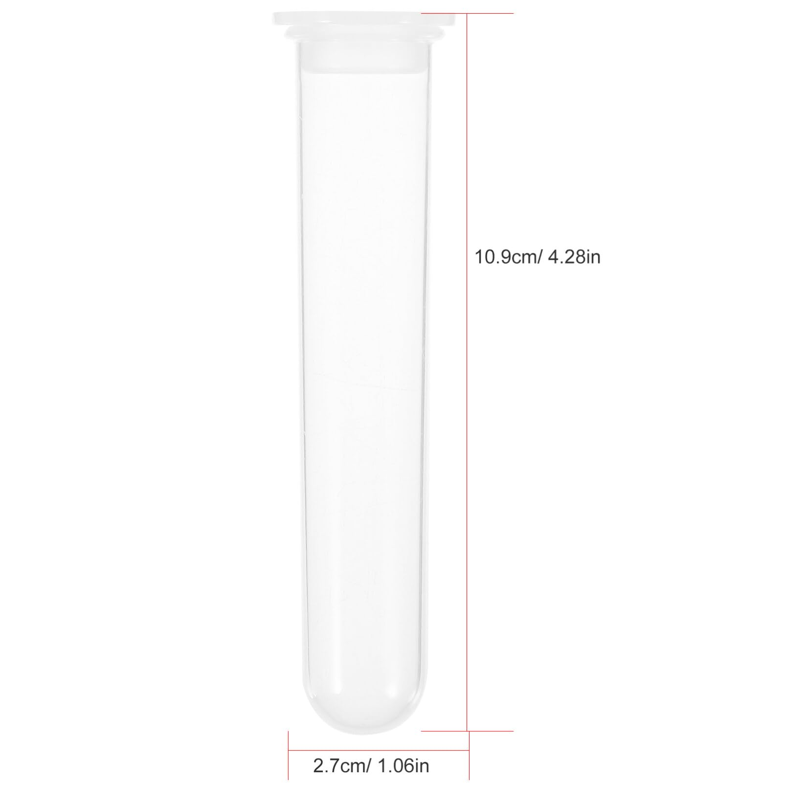 iplusmile 100pezzi Provette Da Centrifuga in Plastica Fondo Tondo Tappo Per Campioni Laboratorio Biologia Chimica Ricerca