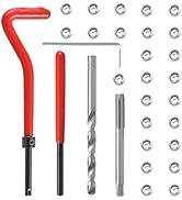 Rocaris 30 Pcs Thread Repair Kit, M5 x0.8mmx1D Thread Repair Insert Kit Compatible Hand Tool Set ...