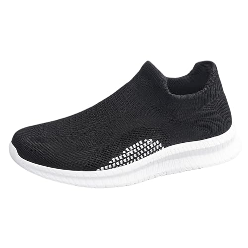 Zapatillas Deportivas Ligeras de Malla Transpirable para Exteriores, Informales, para Caminar cómodamente. (Black, 40)