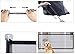 Magic Pet Safety Gate Barrera de Seguridad para Mascotas Portátil y plegable...
