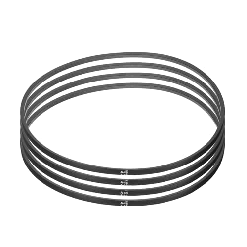 Image of uxcell 4pcs A46 or 4L480 Classic Wrapped Rubber V-Belt, 46 inch(1168mm) Inside Circumference, A Profile V Belt