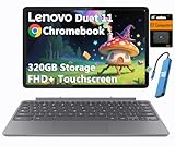 Lenovo Chromebook Duet Gen 9 11' FHD+ 2-in-1 Touchscreen Tablet Laptop (8-Core MediaTek Kompanio 838, 4GB, 320GB Storage (64GB+256GB SD), Detachable Keyboard) 8MP Webcam, IST HUB, Wi-Fi 6, Chrome OS
