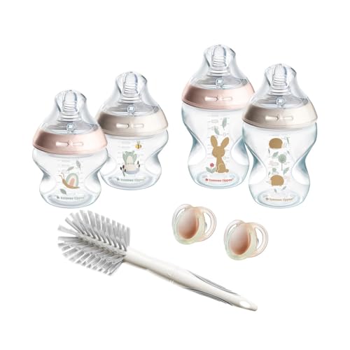 Tommee Tippee Kit de Démarrage Nouveau-nés Natural Start, Biberons anti-colique 150 ml et 260 ml, Tétines imitant la forme du sein maternel à débit lent...