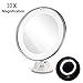 Produktbild QULONG LED-Spiegel-Licht Make-up-Spiegel, Saug Wandhalterung Badezimmer Schlafzimmer für Home Reise Besten Frau Geschenk