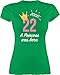 22. Geburtstag - 22 Geburtstag Mädchen Princess 2000 - S - Grün - 22 Geburtstag Frau - L191 - Tailliertes Tshirt für Damen und Frauen T-Shirt