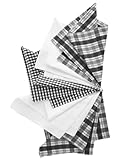 NEXT Taschentücher mit Geo-Blumenmuster, 5er-Pack White/Black Check one size