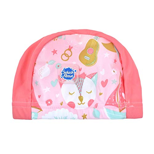 Splash About - Cuffia da Piscina per Bambini, in Materiale Elastico, Unisex, Unisex - Bimbi 0-24, Cuffia da Nuoto, SHOP0, Gufo e The Pussycat, 0-18 Monate