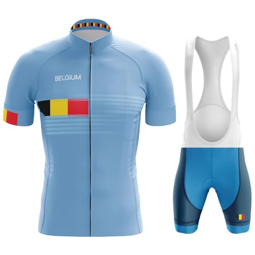 KINTPP Maillot Ciclismo Verano Manga Corta Hombre Ropa MTB Conjunto Deportivo Bicicleta Ropa Ciclista Verano Bici Hombre MTB
