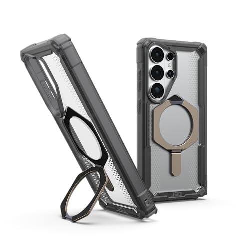 Image of Urban Armor Gear UAG Designed for Galaxy S26 Ultra 5G Case, Plasma XTE - Compatible with Magnetic Charging with Kickstand, Transparent Rugged Military Drop Tested Protective Cover - Ash /Titanium