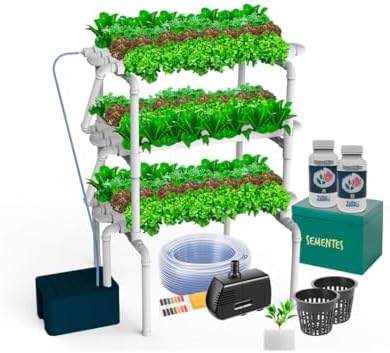 Kit Hidropônico N8 96 Mudas, Com Nutrientes e Sementes (220, Volt...
