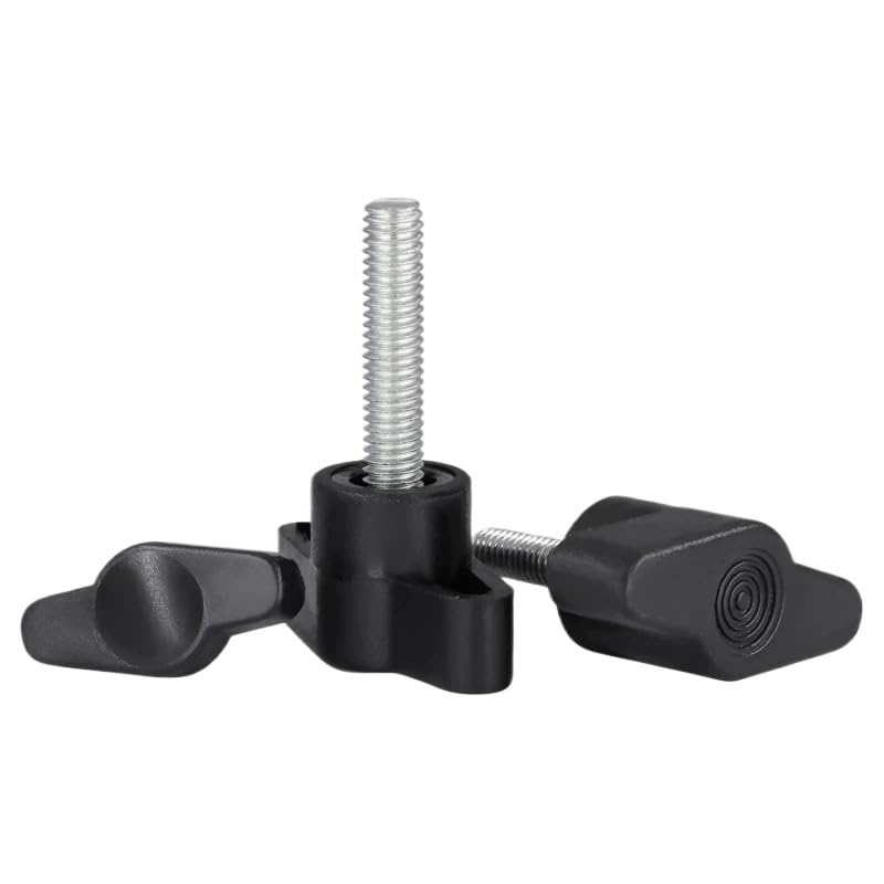 SS304 Stainless Steel Plastic T-Shaped Head Thumbscrews T-Handle Bolts M4 M5 M6 (2,M6 x 20mm, Head Dia.35mm)