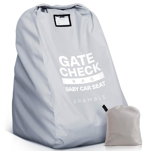 Bramble - Bolsa de Viaje para Asiento de Coche, Ideal para facturación en avión - Funda para Asiento de Coche en Aeropuerto - Bolsa de Transporte Protectora Resistente al Agua (Gris)