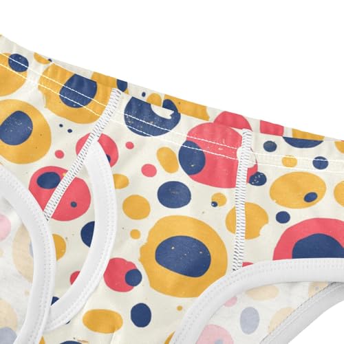 KLL Watercolor Dots Toddler Boy Pure Cotton Athletic Underwear Cute Children Panties4