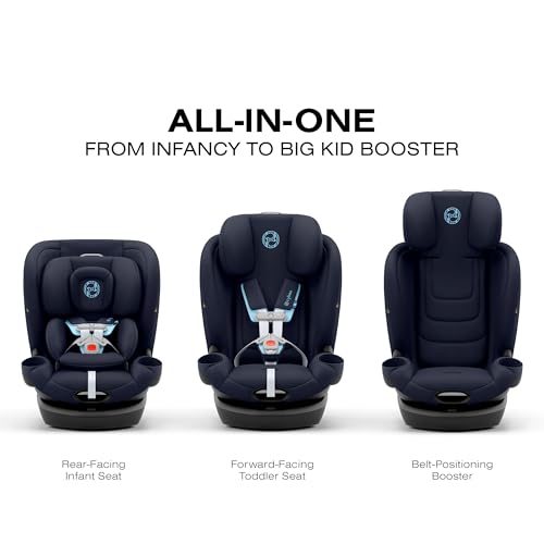 Image of Callisto G 360 Rotating All-in-One Convertible Car Seat - Ocean Blue
