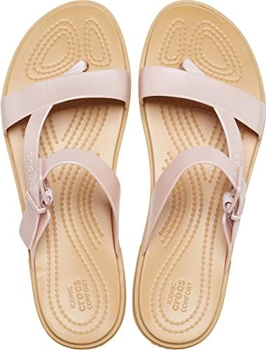 Crocs Women's Tulum Toe Post Sandals, Pink Clay, Numeric_7 | Image 3