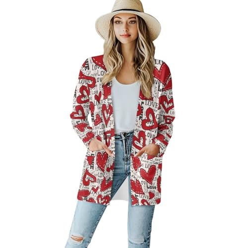 Image of Cardigan for Women Long Sweater Open Front Sweaters Fashion Lightweight Cardigans with Pockets