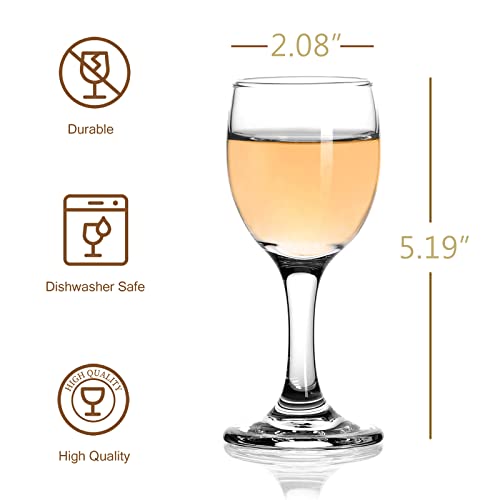 Valeways Shot Glasses, 3.5Oz Mini Wine Glasses Set Of 6, Cute Shot Glasses/Great For White And Red Wine/Wine Glass Clear/Tasting Glasses #TOP1