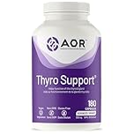 AOR Thyro Support 518mg 180 Caps 60-Day Supply - Promotes Balanced Thyroid Activity & Natural Energy, Supports Vitality, Vegan Non-GMO, Gluten-Free, Zinc & Copper Formula, Healthy Hair and Nails