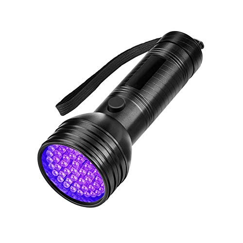 Lanterna de 51 LED, lâmpada de bolso UV para detetor de urina de animais, cor preta ultra violeta