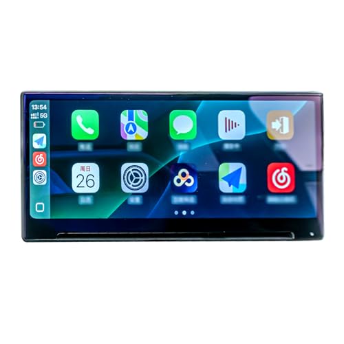 8.9'' Head Up Display for Tesla Cybertruck with Wireless/Wired Carplay Android Auto Bluetooth Synchronous Data,Equipped with Front Camera,OTA Update,Tesla Cybertruck Carplay Screen