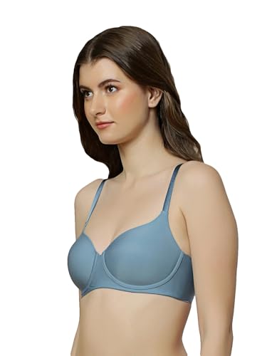 Image of Triumph T-Shirt Bra for Women Invisible Padded Wireless Lingerie Body Make-Up Series Seamless Everyday Bra Lycra Xtra Fine Breathable Support Invisible Second-Skin Full Coverage Pack of 1