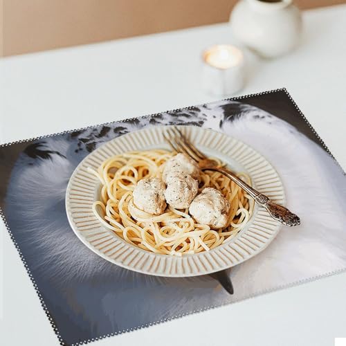 Sets de table anti-tache hibou enneigé protection table de cuisine - 7