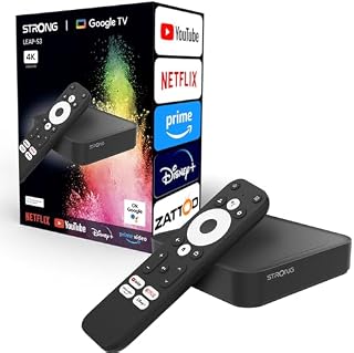 Strong Leap-S3 Android 1 Box Streamingowy, Czarny, 4K ULTRA HD