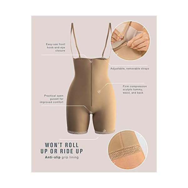 Leonisa-Strapless-Tummy-Control-Bodysuit-Shapewear-Butt-Lifter-Effect-for-Women Leonisa Strapless Tummy Control Bodysuit Shapewear Butt Lifting Effect for Women