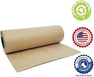 Brown Kraft Paper Jumbo Roll 17.75" x 1200" (100ft) Ideal for Gift Wrapping,Art,Craft,Postal,Packing,Shipping,Floor