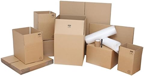 CORRUGATED BOXES FOR MOVING, RELOCATION WITH PACKING SUPPLIES(1-2 ROOMS) -  Pack of 27 Items : Amazon.in: Industrial & Scientific